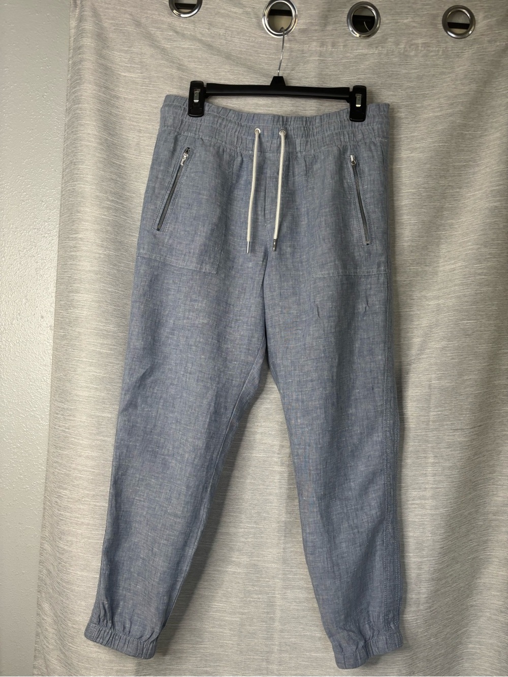 Athleta Light Blue Drawstring Jogger Pants